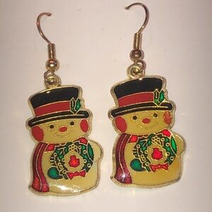 Festive Snowman Earrings